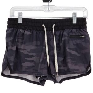 VUORI Women's Small Clementine Shorts Black Camo Running Lined Performance *READ